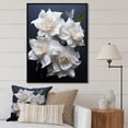 thumbnail image 1 of Designart "Pure White Daffodils" Daffodils Floater Framed Wall Decor, 1 of 5