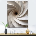 thumbnail image 1 of Designart "Pure White Pottery Spirals" Abstract Spirals Canvas Art Print, 1 of 7