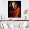 thumbnail image 1 of Designart "Pure Woman With Tangerine Tenacity I" Fashion Woman Canvas Art Print, 1 of 7