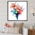thumbnail image 1 of Designart "Purity In Watercolor: Elegant Lilies" Lilies Floater Framed Wall Decor, 1 of 5
