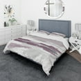 thumbnail image 1 of Designart 'Purple Amethyst Wetlands' Geometric Duvet Cover Set, 1 of 4