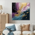 thumbnail image 1 of Designart "Purple And Blue Realities On Canvas II" Abstract Painting Wall Decor, 1 of 5
