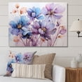 thumbnail image 1 of Designart "Purple Botanical Charm III" Abstract Botanicals Canvas Print, 1 of 5