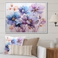 thumbnail image 1 of Designart "Purple Botanical Charm III" Abstract Botanicals Floater Framed Canvas Print, 1 of 7