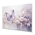 thumbnail image 1 of Designart "Purple Butterfly captivate Flight II" Animals Metal Art Living Room, 1 of 5