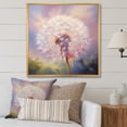 thumbnail image 1 of Designart "Purple Dandelion love expression II" Landscapes Floater Framed Canvas Print, 1 of 7
