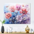 thumbnail image 1 of Designart "Purple Dreamy Flowers V" Abstract Botanicals Metal Art Print, 1 of 5