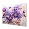 thumbnail image 1 of Designart "Purple Fauvism Abstract botanic Rhapsody" Abstract Botanicals Metal Wall Art Prints, 1 of 5