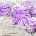 thumbnail image 1 of Designart Purple Flash of Supernova - Abstract Throw Pillow - 12x20, 1 of 5