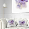 thumbnail image 1 of Designart Purple Flower Watercolor Illustration - Animal Throw Pillow - 18x18, 1 of 5