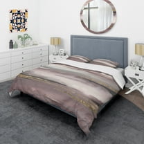 Designart 'Purple Glam Storm IV' Glam Duvet Cover Set