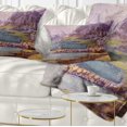 thumbnail image 1 of Designart Purple Hills - Landscape Printed Throw Pillow - 12x20, 1 of 5