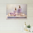 thumbnail image 1 of Designart "Purple Hued Bathroom Essentials" Toiletries Canvas Prints, 1 of 7
