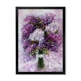 thumbnail image 1 of Designart 'Purple Hyacinth Flowers Bouquet' Traditional Framed Art Print, 1 of 4