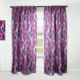 thumbnail image 1 of Designart 'Purple Orchid blossom colorful pattern' Mid-Century Modern Curtain Panel, 1 of 5