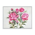 thumbnail image 1 of Designart 'Purple Peonies Flowers' Traditional Framed Canvas Wall Art Print, 1 of 5
