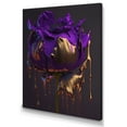 thumbnail image 1 of Designart Purple Peony Liquid Gold I Canvas Wall Art, 1 of 5