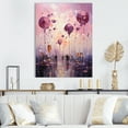 thumbnail image 1 of Designart "Purple Pops With Playful Balloons" Pop Art Canvas Art Print, 1 of 7