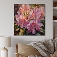 thumbnail image 1 of Designart "Purple Rhododendron Blooms Rich Blossoms" Floral Print on Natural Pine Wood, 1 of 5