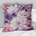 thumbnail image 1 of Designart "Purple Springtime Bloom III" Floral Printed Throw Pillow, 1 of 5