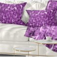 thumbnail image 1 of Designart Purple Watercolor Fractal Pattern - Abstract Throw Pillow - 12x20, 1 of 1