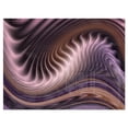 thumbnail image 1 of Designart 'Purple Waves Fractal Wall Art ' Abstract Metal Wall Art Print, 1 of 5