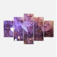 thumbnail image 1 of Designart 'Purple White Natural Amethyst Geode ' Large Abstract Canvas Artwork, 1 of 3