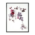 thumbnail image 1 of Designart 'Purple Wildflowers On White II' Traditional Framed Canvas Wall Art Print, 1 of 5