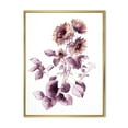 thumbnail image 1 of Designart 'Purple Wildflowers On White III' Traditional Framed Canvas Wall Art Print, 1 of 1