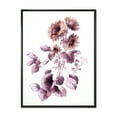 thumbnail image 1 of Designart 'Purple Wildflowers On White III' Traditional Framed Canvas Wall Art Print, 1 of 5
