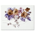 thumbnail image 1 of Designart ' Purple Wildflowers On White IV ' Traditional Canvas Wall Art Print, 1 of 4