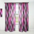thumbnail image 1 of Designart 'Purple and Black Ikat' Modern & Contemporary Curtain Panel, 1 of 5