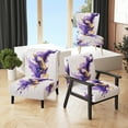 thumbnail image 1 of Designart "Purple and Gold Splash" Upholstered Fractals Accent Chair and Modern & Contemporary Arm Chair - Multiple Color & Pattern, 1 of 7