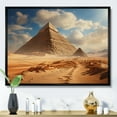 thumbnail image 1 of Designart "Pyramid delicate Sands" Egypt Floater Framed Canvas Print, 1 of 7
