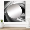 thumbnail image 1 of Designart "Quick Silver Velocity" Bicycle Square Mirror Wall Decor Modern - Large Silver Square Bathroom Mirror - Square Printed Wall Mirror Art, 1 of 5