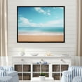thumbnail image 1 of Designart "Quiet Coastal Sand Reverie I" Coastal Floater Framed Canvas Wall Art, 1 of 5