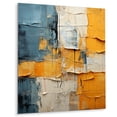 thumbnail image 1 of Designart "Quilted Paper II" Abstract Collages Metal Art Living Room, 1 of 1