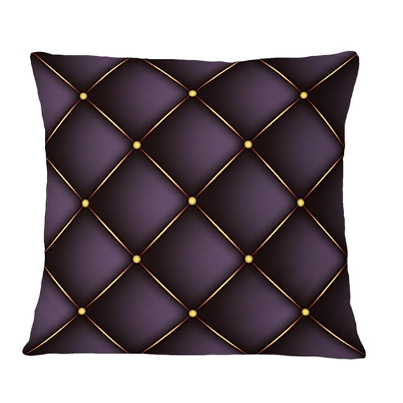Designart Quilted pattern' Mid-Century Modern Throw Pillow - 12x20