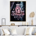 thumbnail image 1 of Designart "Radiance of Crystal Chandelier" Glam Floater Framed Wall Art Living Room, 1 of 7