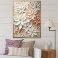 thumbnail image 1 of Designart "Radiant Beige Poinsettia II" Poinsettias Floater Framed Wall Decor, 1 of 5