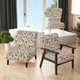 thumbnail image 1 of Designart "Radiant Bloom Tranquility V" Green Floral Upholstered Accent Chair - Cottage Arm Chair For Living Room, 1 of 5