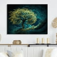 thumbnail image 1 of Designart "Radiant Bonsai in Illumination II" Tree Floral Metal Art Living Room, 1 of 5