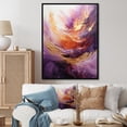 thumbnail image 1 of Designart "Radiant Fuchsia Eruption" Abstract Spirals Floater Framed Canvas Prints, 1 of 5