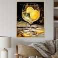 thumbnail image 1 of Designart "Radiant Goblets" Wine Floater Framed Wall Art Living Room, 1 of 5