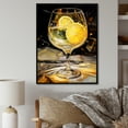 thumbnail image 1 of Designart "Radiant Goblets" Wine Floater Framed Wall Art Living Room, 1 of 5