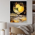 thumbnail image 1 of Designart "Radiant Goblets" Wine Floater Framed Wall Art Living Room, 1 of 5