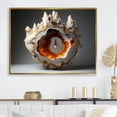 thumbnail image 1 of Designart "Radiant Orange Geode Minimalism" Stone Geode Floater Framed Wall Art Prints, 1 of 5