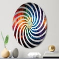 thumbnail image 1 of Designart "Radiant Rainbow of Hindu Chakras" Hinduism Vortex Round Wall Mirror - Spiritual Oval Printed Decorative Mirror - Multiple Color Options, 1 of 5
