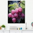 thumbnail image 1 of Designart "Radiant Raspberry In Lustrous Lilac I" Fruits Wall Decor, 1 of 7