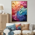thumbnail image 1 of Designart "Radiant Spectrum Opt Art painting I" Abstract Floater Framed Wall Decor, 1 of 7